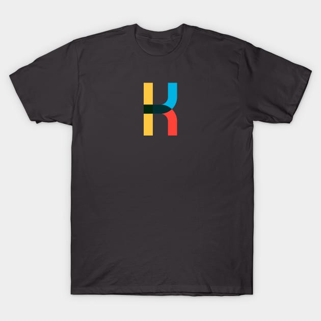 Letter K T-Shirt by  Word Smith